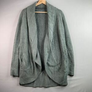 Barefoot Dreams CozyChic Lite Cardigan Shawl Collar Gray Size M Style 452